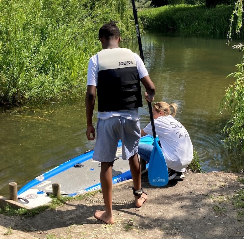 Student at canoe